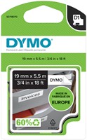 Labeltape Dymo LabelManager D1 19mmx5.5m wit 1 Stuk