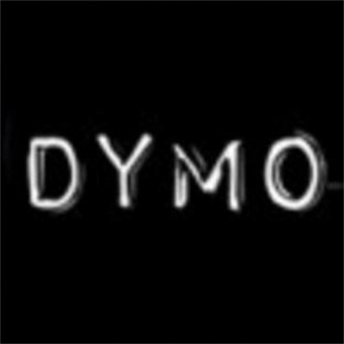 Reliëftape Dymo embossing plastic 9mm wit op zwart-2
