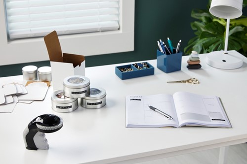 Relieftape Dymo embossing plastic 9mm zwart 1 Stuk-3