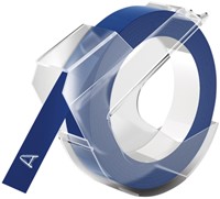 Relieftape Dymo embossing vinyl 9mm blauw 1 Stuk
