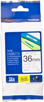 Labeltape Brother Ptouch TZe161 36mm transparant 1 Stuk