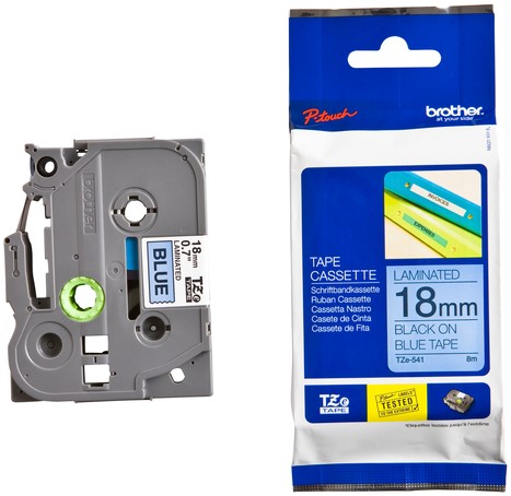 Labeltape Brother Ptouch TZe541 18mm blauw 1 Stuk-3
