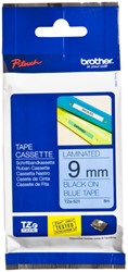 Labeltape Brother Ptouch TZe521 9mm blauw 1 Stuk