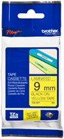 Labeltape Brother P-touch TZe-621 standaard 9mm zwart op geel