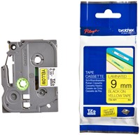 Labeltape Brother Ptouch TZe621 9mm geel 1 Stuk-3