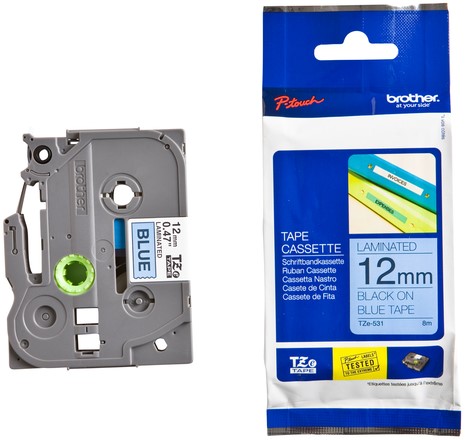 Labeltape Brother Ptouch TZe531 12mm blauw 1 Stuk-3