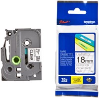 Labeltape Brother Ptouch TZe141 18mm transparant 1 Stuk-3