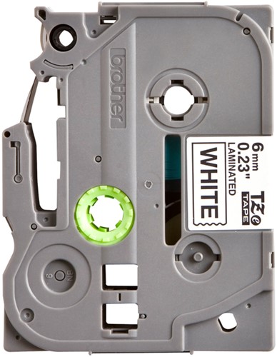 Labeltape Brother Ptouch TZe211 6mm wit 1 Stuk-2