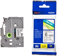 Labeltape Brother Ptouch TZe211 6mm wit 1 Stuk-3