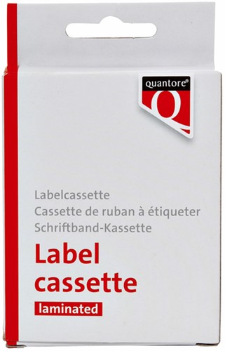 Labeltape Quantore TZe-251 24mmx8m zwart op wit-4