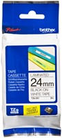 Labeltape Brother Ptouch TZe251 24mm wit 1 Stuk