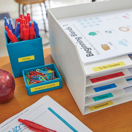 Labeltape Dymo LetraTag plastic 12mm geel 1 Stuk-2