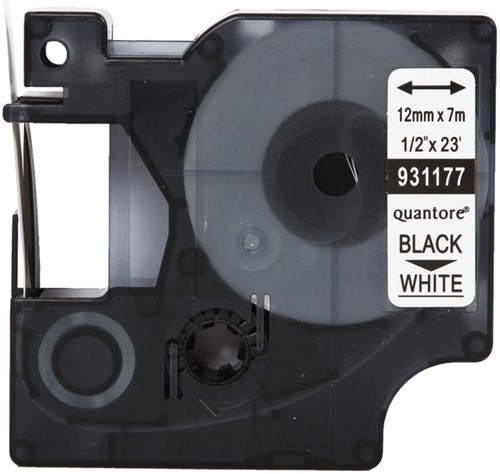 Labeltape Quantore 45013 12mmx7m wt/zw 1 Stuk-3