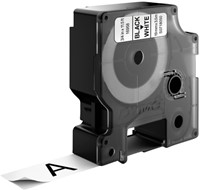 Labeltape Dymo LabelManager D1 nylon 19mm zwart op wit-2