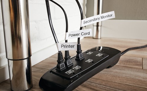 Labeltape Dymo LabelManager D1 nylon 19mm wit 1 Stuk-4