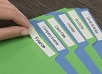 Labeltape Dymo LabelManager D1 polyester 12mm wit 1 Stuk-3