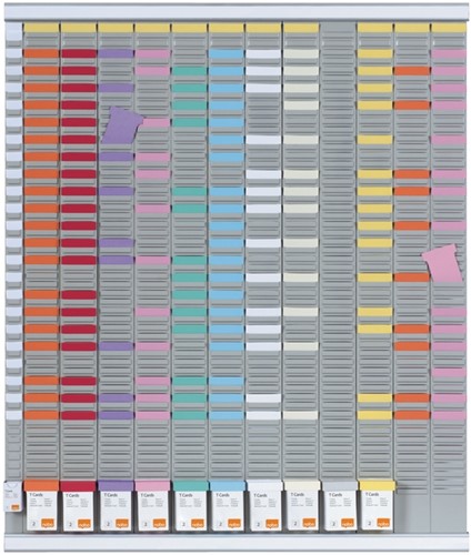 T-kaart Nobo jaarplannerset met 54 sleuven nr.2 1 Stuk