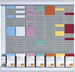 Planbord Nobo week/uur 8 panelen met 24 sleuven 1 Stuk