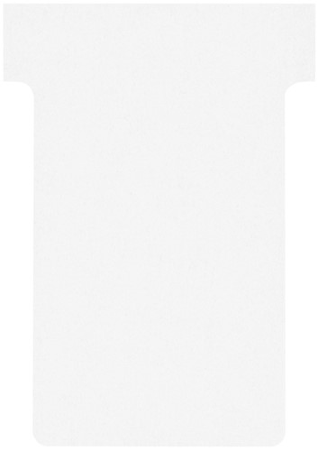 T-kaart Nobo nr.2 48mm wit 100 stuks 100 Stuk