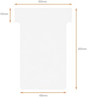 T-kaart Nobo nr.2 48mm wit 100 stuks 100 Stuk-3