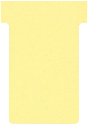 T-kaart Nobo nr.2 48mm geel 100 stuks 100 Stuk