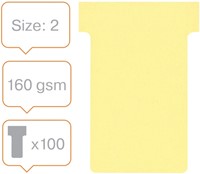 T-kaart Nobo nr.2 48mm geel 100 stuks 100 Stuk-2