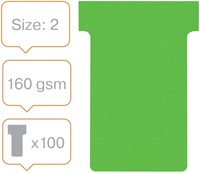 T-kaart Nobo nr.2 48mm groen 100 stuks-5