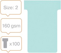 T-kaart Nobo nr.2 48mm blauw 100 stuks 100 Stuk-5