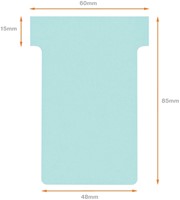 T-kaart Nobo nr.2 48mm blauw 100 stuks 100 Stuk-3