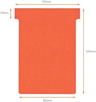 T-kaart Nobo nr.3 80mm rood 100 stuks 100 Stuk-3