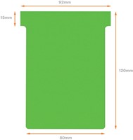 T-kaart Nobo nr.3 80mm groen 100 stuks 100 Stuk-6