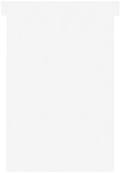 T-kaart Nobo nr.4 112mm wit 100 stuks