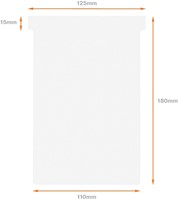 T-kaart Nobo  nr.4 112mm wit 100 stuks 100 Stuk-3