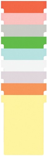 T-kaart Nobo nr.3 80mm geel 100 stuks 100 Stuk-7