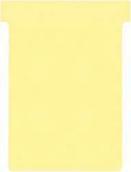 T-kaart Nobo nr.3 80mm geel 100 stuks 100 Stuk