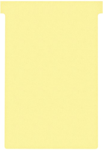 T-kaart Nobo nr.4 112mm geel 100 stuks 100 Stuk