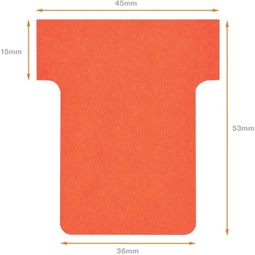 T-kaart planbord Nobo nr 1.5 36mm rood 100 stuks 100 Stuk-3
