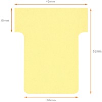 T-kaart Nobo nr. 1.5 36mm geel 100 stuks-3