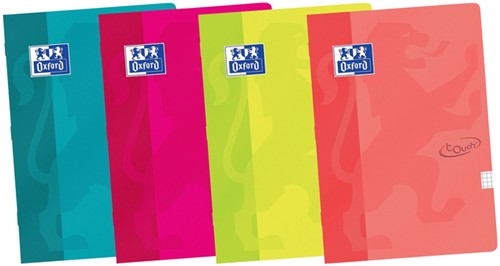 Schrift Oxford School Touch A5 lijn 72pag 80gr ass 1 Stuk