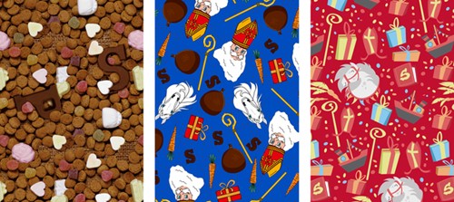 Inpakpapier Sint 300x100cm assorti 1 Rol-2