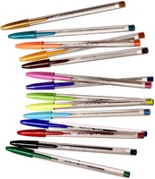 Balpen Bic Cristal large multicolour assorti 15 stuks-1