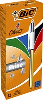 Balpen Bic 4kleuren shine M goud 1 Stuk-2