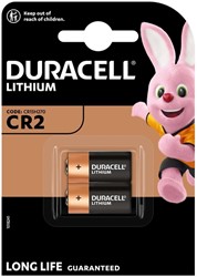 Batterij Duracell 2x CR2 lithium 2 Blister