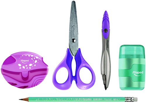 Schaar Maped Sensoft 13cm pastel assorti 1 Stuk-1