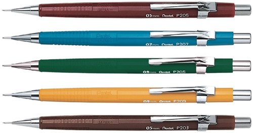 Vulpotlood Pentel P205 HB 0.5mm groen 1 Stuk-3