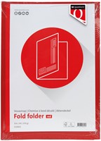 Vouwmap Quantore A4 ongelijke zijde 250gr rood-3