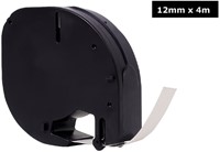 Labeltape Quantore 91201 12mmx4m wt/zw 1 Stuk