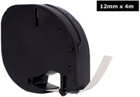 Labeltape Quantore 91200 12mmx4m wt/zw 1 Stuk