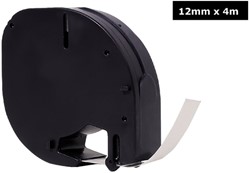 Labeltape Quantore 91200 12mmx4m wt/zw 1 Stuk