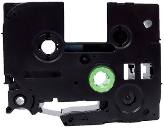 Labeltape Quantore TZe-251 24mmx8m zwart op wit-2